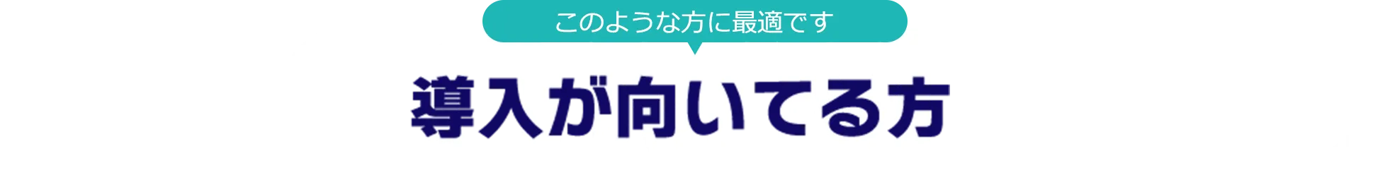 導入が向いてる方
